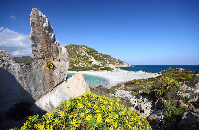 Playa Punta Molentis, Villasimius, Cerdeña, Italia - foto de stock