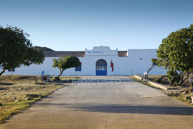 Gefängnis, Cala d 'Oliva, Insel Asinara, Porto Torres, Sardinien, c, Europa — Stockfoto
