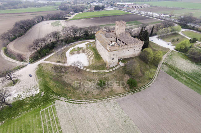 Schloss Rancia, Tolentino, Marken, Italien, Europa — Stockfoto