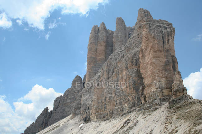 Drei Gipfel des Lavaredo, tre cime di lavaredo, Dolomiten, UNESCO, Weltkulturerbe, Venetien, Italien, Europa — Stockfoto