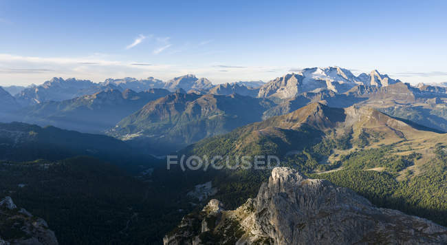 Mount Marmolada, the queen of the dolomites.  The Dolomites are listed as UNESCO World heritage. europe, central europe, italy — Stock Photo