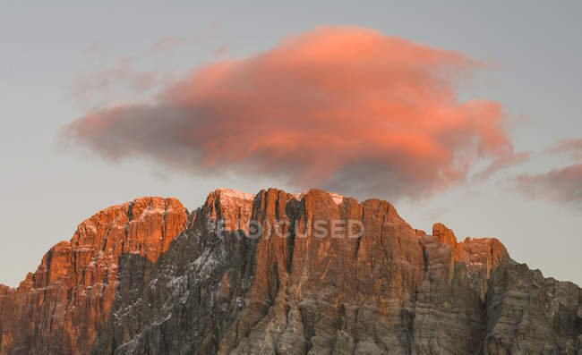 Mount  Civetta in the  Veneto. La Civetta is one of the icons of the Dolomites.  The Dolomites of the Veneto are part of the UNESCO world heritage. Europe, Central Europe, Italy, October — Stock Photo