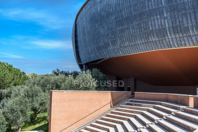Auditorium Parco della Música es un gran complejo multifuncional de música pública, diseñado por el arquitecto italiano Renzo Piano, Roma, Lazio, Italia, Europa - foto de stock