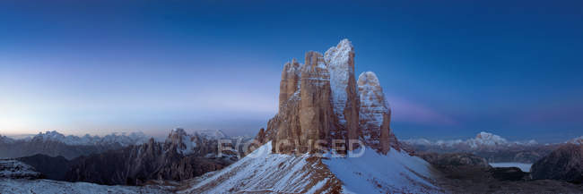 Tre Cime di Lavaredo, lavaredo mountain pass, dolomites, alps, veneto, Trentino-Alto Adige, italia - foto de stock