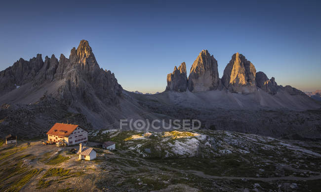 Tre cime di Lavaredo, Trentino-Alto Adige, Itália — Fotografia de Stock