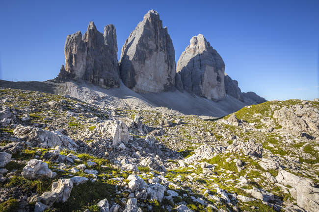 Tre cime di Lavaredo, Trentin-Haut-Adige, Italie — Photo de stock