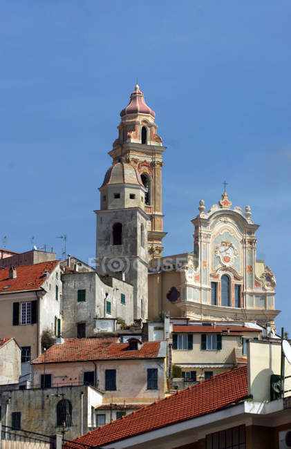 Church of San Giovanni Battista, Cervo, Ligury, Italy, Europe — стоковое фото