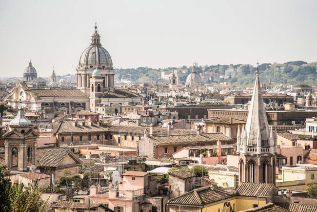 Просмотры, Pincio, Roofs, Рим, lahbad, Италия, Европа — стоковое фото