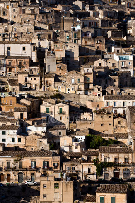 Stadtbild, modica, sizilien, italien, europa — Stockfoto