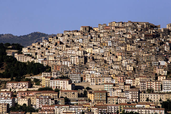 Pueblo de Gangi, Sicilia, Italia, Europa - foto de stock