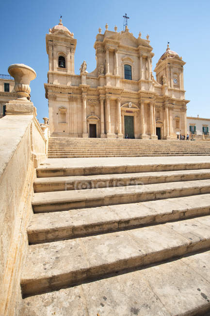 Catedral barroca de Noto Siracusa, Sicilia, Italia, Europa - foto de stock