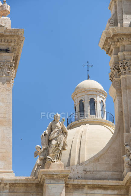 Barocke kathedrale von noto syrakus, sizilien, italien, europa — Stockfoto