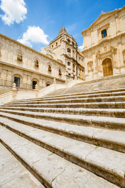 Baroque cathedral of Noto Syracuse, Sicily, Italy, Europe — Stock Photo
