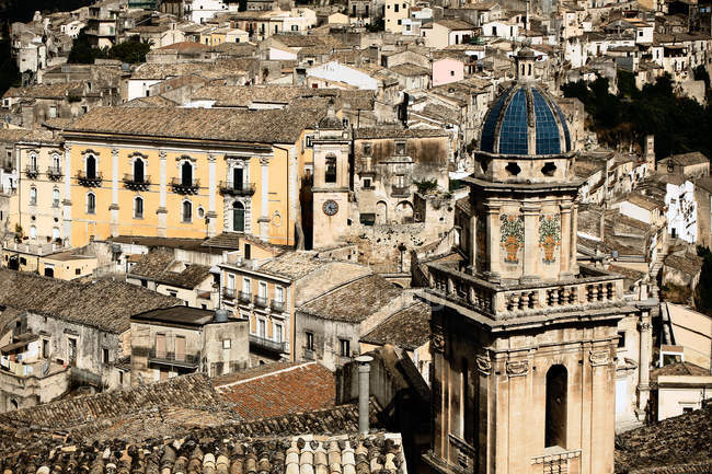 Paisaje urbano, Ibla, Sicilia, Italia - foto de stock