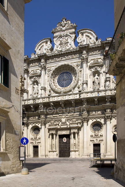 Церква чилеса-ді-Санта-Кроче, Лечче, Апулія, Італія, Європа — стокове фото