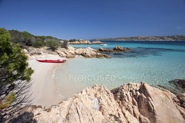 Cala Granara, Isola di Spargi island, La Maddalena (OT), Sardinia, Italy, Europe — Stock Photo