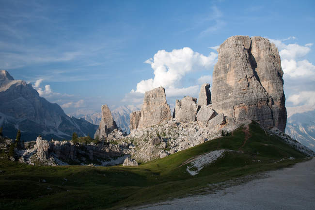 Cinque torri mountain, dolomiten, veneto, italien, europa — Stockfoto