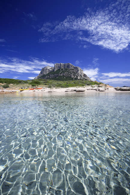 Tavolara island landscape, Loiri Porto San Paolo, Sardinia, Italy — Stock Photo