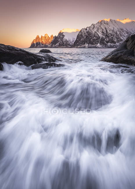 Tungeneset, Isola di Senja, Norvegia, Europa — Foto stock