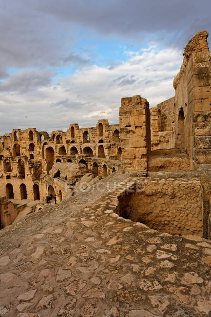 Roman amphitheatre, El Djem, Tunisia, North Africa — Stock Photo