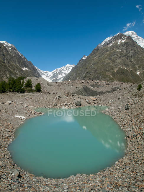 Gletscher von Miage, Aostatal, Italien, Europa — Stockfoto