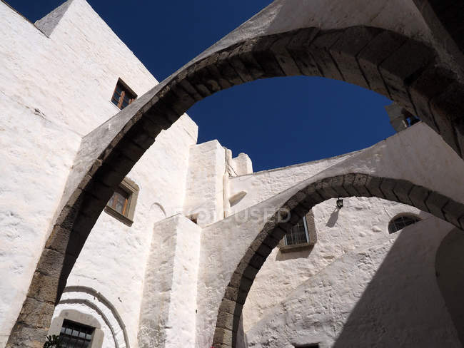 Mosteiro de São João, o Teólogo em Chora, Património Mundial da UNESCO, Patmos, Dodecaneso, Ilhas Gregas, Grécia, Europa — Fotografia de Stock