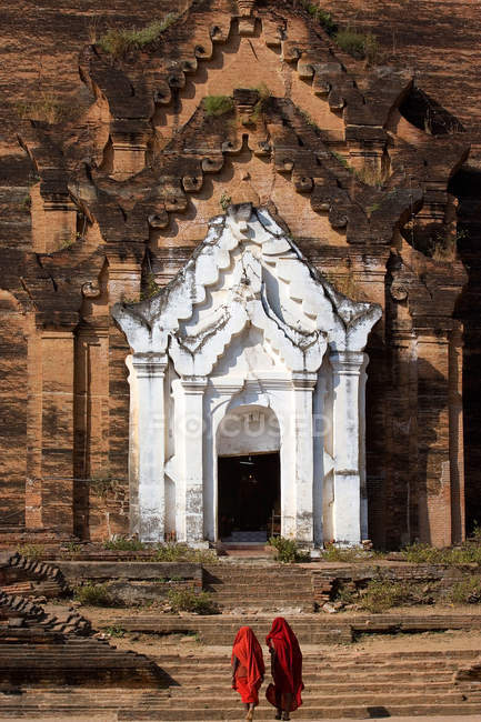 Pagoda Mingun, Mingun, Región de Sagaing, Myanmar, Birmania, Sudeste Asiático - foto de stock