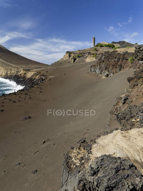 Nature Reserve Vulcao dos Capelinhos. Faial Island, an island in the Azores (Ilhas dos Acores) in the Atlantic ocean. The Azores are an autonomous region of Portugal. — Stock Photo
