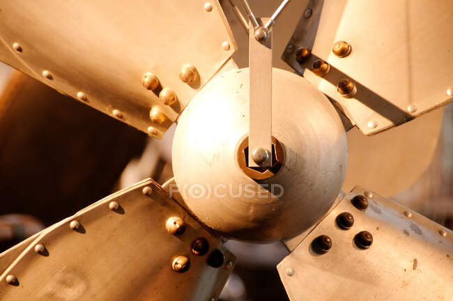 Airship propeller part, Zeppelin Museum, Friedrichshafen, Baden-Wrttemberg, Germany, Europe — Stock Photo