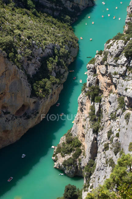Gorges du Verdon river, Provence-Alpes-Cte d 'Azur region, Provence, França, Europa — Fotografia de Stock