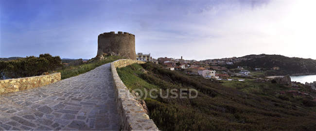 Santa Teresa di Gallura, La torre aragonese, simbolo del paese, Sardegna, Italia — Foto stock