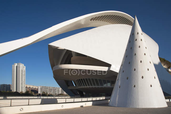 Palau de les arts Reina Sofia, Ciutat de les Arts i les Cincies, Valencia, Spain, Europe — Stock Photo