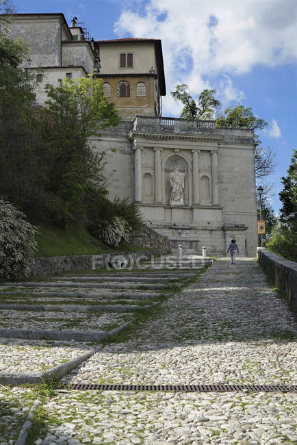 Fontana del mos fontana, santa maria del monte, sacro monte di varese, UNESCO, Weltkulturerbe, Lombardei, Italien, Europa — Stockfoto