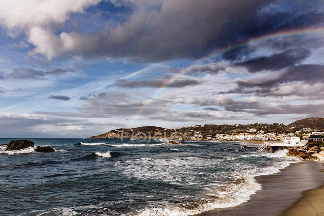 Rainbow, Ischia, Campania, Itália, Europa — Fotografia de Stock