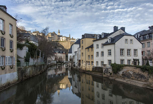 Grund District, Luxemburgo Cidade, Luxemburgo, Europa — Fotografia de Stock
