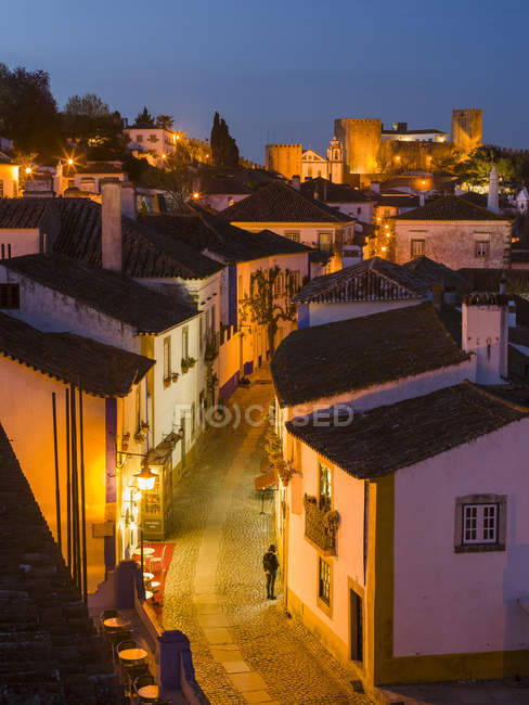 Storica cittadina Obidos con un centro storico medievale, un'attrazione turistica a nord di Lisboa Europa, Europa meridionale, Portogallo — Foto stock