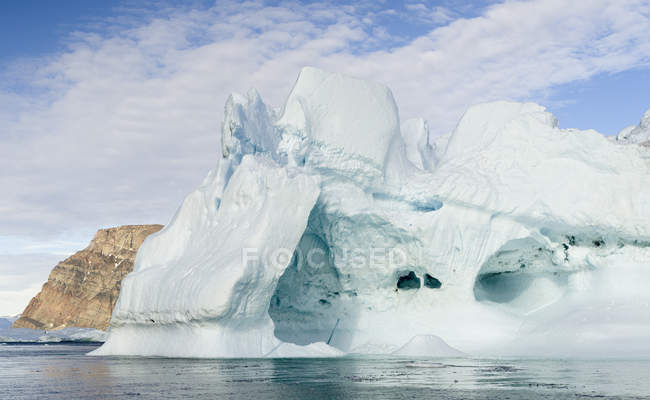 Iceberg nel sistema fiordo di Uummannaq. America, Nord America, Groenlandia, Danimarca — Foto stock