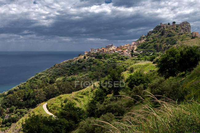 Forza D'Agr cityscape, Sicily, Italy, Europe — Stock Photo