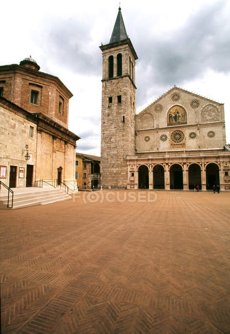 Catedral, Spoleto, Umbría, Italia, Europa - foto de stock