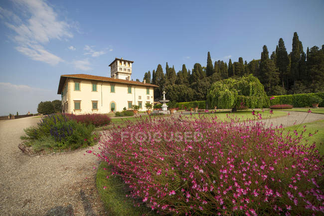 Giardino del Belvedere, Villa La Petraia è una delle ville medicee, XIV secolo, Firenze, Toscana, Italia, Europa — Foto stock