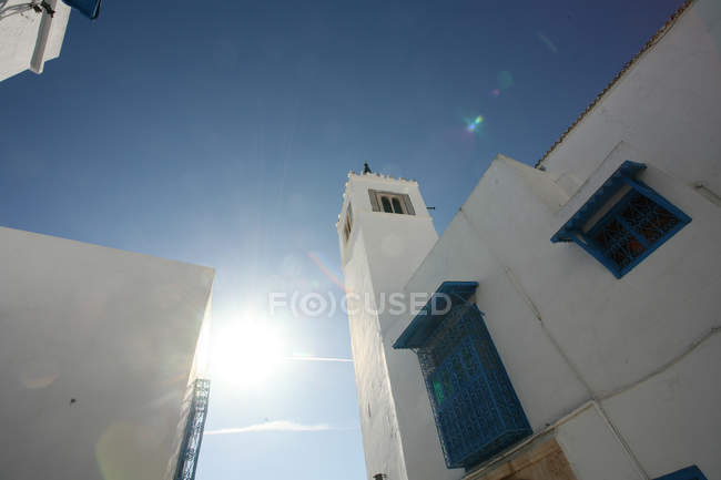 Mezquita, Sidi Bou Said, Túnez, África del Norte - foto de stock