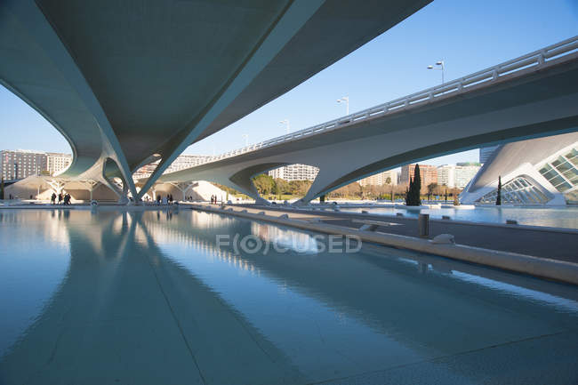 Puente Assut de l 'Or, Ciutat de les Arts i les Cincies, Valencia, España, Europa - foto de stock
