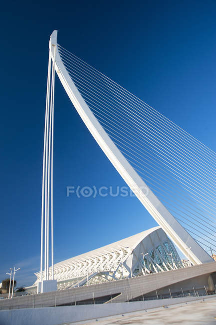 Assut de l 'Or Bridge, Ciutat de les Arts i les Cincies, Валенсия, Испания, Европа — стоковое фото