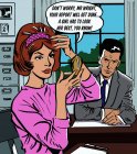 Женщина чинит волосы в офисе босса, текст на заднем плане — стоковое фото
