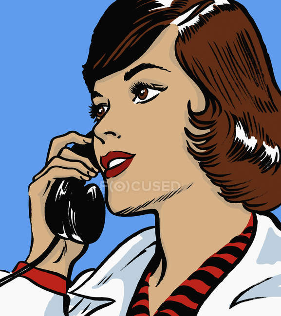 Medico che parla al telefono — Foto stock
