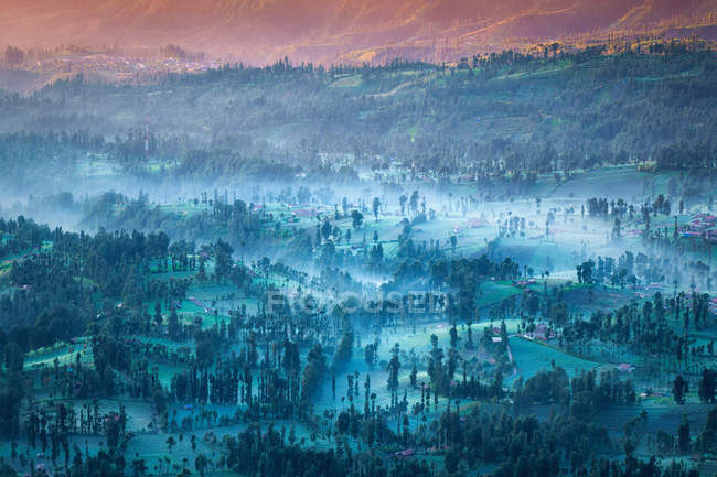 Cemoro lawang dorf am berg bromo in bromo tengger semeru nat — Stockfoto