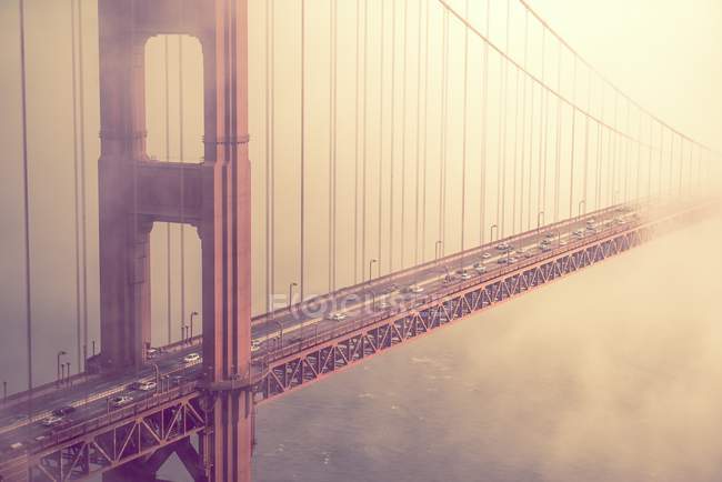 Tráfego ponte portão dourado — Fotografia de Stock