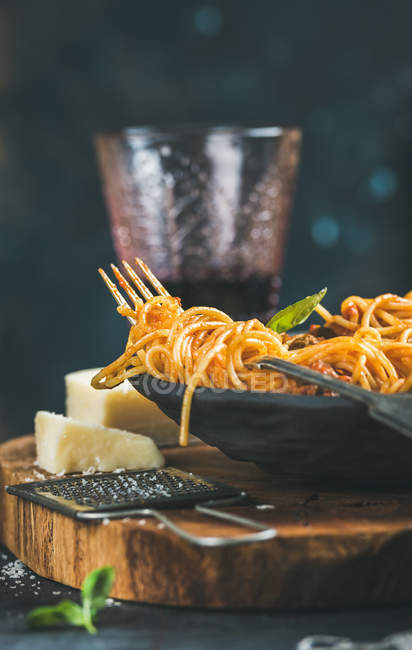 Cena di pasta italiana — Foto stock