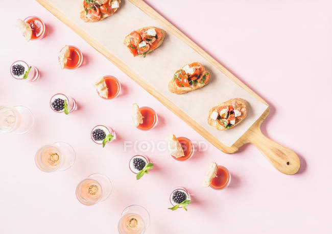 Party food on the table — Stock Photo