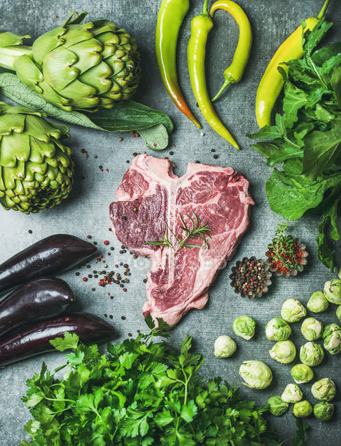 Ingredients for healthy dinner — Stock Photo